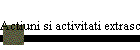 Actiuni si activitati extrascolare