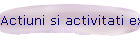 Actiuni si activitati extrascolare