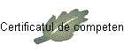 Certificatul de competenţe profesionale