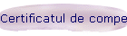 Certificatul de competenţe profesionale