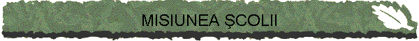 MISIUNEA ŞCOLII